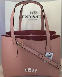 Coach F48733 Leather Avenue Carryall Shoulder Bag Tote Sv/petal Strawberry Nwt