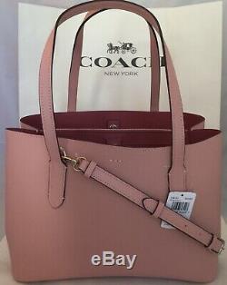 Coach F48733 Leather Avenue Carryall Shoulder Bag Tote Sv/petal Strawberry Nwt