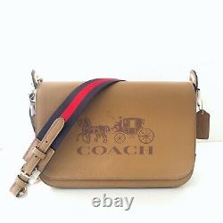 Coach Jes Messenger Crossbody Bag Tan Brown Leather Purse NWT $350