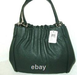 Coach Maya Large Shoulder Tote Handbag Dark Ivy Pebbled Leather C1454 NWT $450