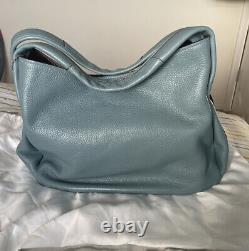 Coach Shay Shoulder Bag in Light Blue Pebble Leather new with Dust Bag RRP £700