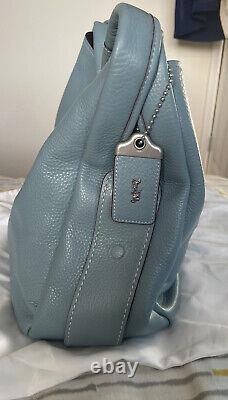 Coach Shay Shoulder Bag in Light Blue Pebble Leather new with Dust Bag RRP £700