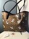 Coach X Peanuts City Tote In Signature Canvas With Snoopy Print C6160