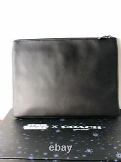 Coach x Star Wars Large Tablet Case Pouch Clutch Darth Vader Bag $298 Black