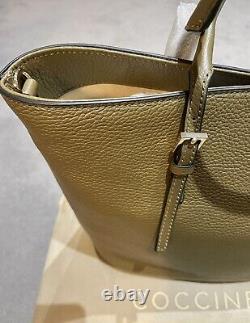 Coccinelle-med/large Italian Top Quality Olive Leather Tote/crossbody Bag -new
