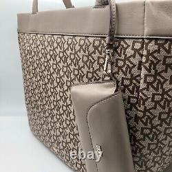 DKNY Beige & Toffee Tote Bag / Handbag. Designer Bags by BagaholiX (420)