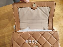 DKNY LARA Large Flap Shoulder Bag Cashew rrp £230