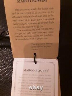 Designer Leather Italian Large Briefcase Handbag M. Rossini Italy NEW £190