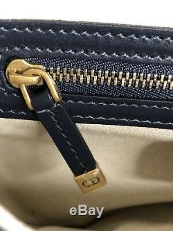 Dior Oblique Saddle Navy Taupe Handbag Bag Purse Like New RRP$5100AUD