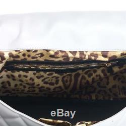 Dolce & Gabbana BB4708 Ice Gray Satchel Shoulder Bag Large NEW $1850
