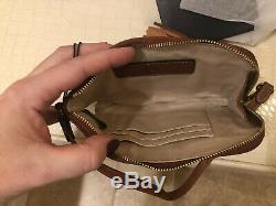 FRYE 100% Authentic LEATHER RING TOTE in Cognac + Wristlet NWT 2 Piece SET $556