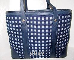 Frye Melissa Large Shopper Tote Bag In Denim Navy Blue Leather DB1214 NWT $298
