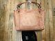 Frye Melissa Shoulder Bag Tote Dusty Rose Distressed Leather Db146 Nwt $358.00