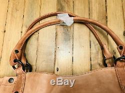 Frye Melissa Shoulder Bag Tote Dusty Rose Distressed Leather Db146 Nwt $358.00