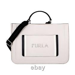 Furla Reale Ladies Large Beige Leather Shoulder Bag 985411