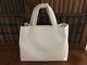 Furla Of Italy Large White Grab Tote Bag With Dust Bag New With Tag