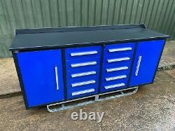 Garage Cabinet Workshop storage cupboard toolbox workbench. 7 FEET LONG