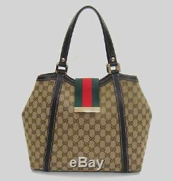 Gucci GG Canvas'New-Ladies' Web Large Tote Bag