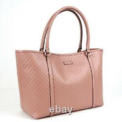 Gucci Pink GG Micro Guccissima Leather Large Joy Tote Bag 449647 5806