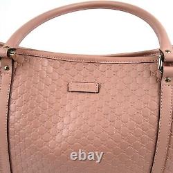 Gucci Pink GG Micro Guccissima Leather Large Joy Tote Bag 449647 5806