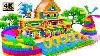 How To Make Rainbow Sonic X Minecraft Large Farm Has Giant Magnetic Slide To Swimming Pool