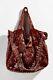 Johnny Was Joanna Velvet Tote Bag Handbag Desert Poppy J00221-9 Embroidered New