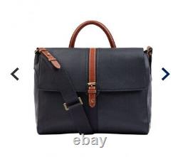 Joules Womens Banbury Leather Bag French Navy Large BNWT