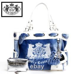 Juicy Couture Blue Shoulder Tote/Handbag. Designer Bags by BagaholiX (458)