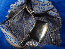 Juicy Couture Large Cobalt Blue Faux Fur Azalea Tote Bag Purse & Pouch Rrp £190