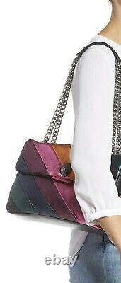 KURT GEIGER LONDON Large Kensington Soho Rainbow Soft Leather Shoulder Bag NWT
