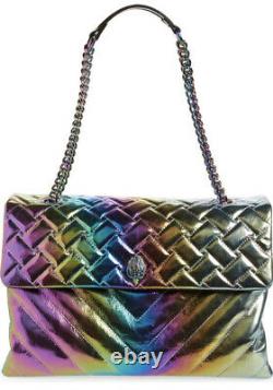 KURT GEIGER LONDON XXL Kensington Rainbow Leather Convertible Shoulder Bag