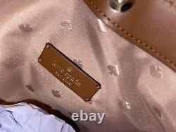 Kate Spade Dumpling Large Satchel Shoulder Hobo Bag Gingerbread Brown Leather