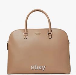 Kate Spade Large Tote Laptop Women's Spencer Leather Work Brown Crossbody