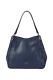 Kate Spade Midnight Navy Leather Jackson Large Triple Compartment Shoulder Tote