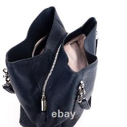 Kate Spade Midnight Navy Leather Jackson Large Triple Compartment Shoulder Tote
