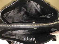 Kate Spade Monet Large Triple Compartment Tote Shoulder Bag Black Leather $399