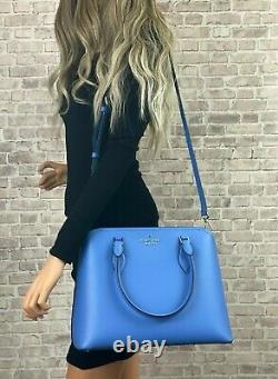 Kate Spade New York Darcy Large Satchel Crossbody Shoulder Bag Purse $429 Blue