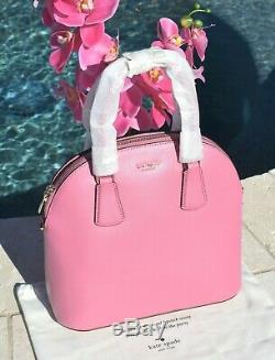 Kate Spade New York Sylvia Large Dome Satchel Leather Bag Blistery Pink $298