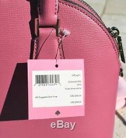 Kate Spade New York Sylvia Large Dome Satchel Leather Bag Blistery Pink $298
