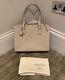 Kate Spade New York Tote Handbag, Nude Leather With Black And White Lining