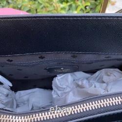 Kate Spade Staci Laptop 3 compartment Black Leather Handbag/wallet Options NWT
