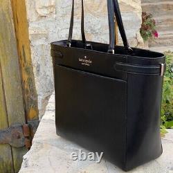 Kate Spade Staci Laptop 3 compartment Black Leather Handbag/wallet Options NWT