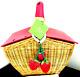 Kate Spade Strawberry Picnic Perfect 3d Wicker Basket Bag Purse Novelty Collect