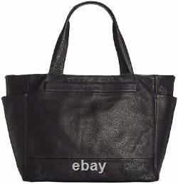 Kenneth Cole New York Womens Stanton Leather Reversible Tote Black One Size