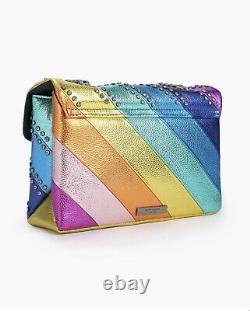 Kurt Geiger Kensington Rainbow Metallic Leather Crossbody Bag