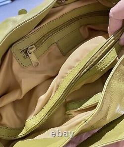 LLOYD BAKER- Quality Large Soft Green Leather Shoulder Bag RRP- £135 New