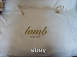 Lamb 1887 Black Leather Square Handbag new