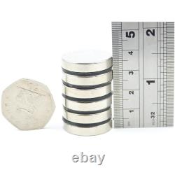 Large 25mm x 5mm neodymium disc magnets N52 (1 25pcs)