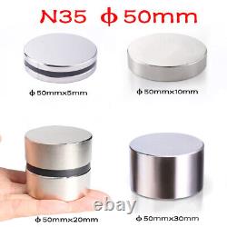 Large? 50mm x 5/10/20/30 mm Neodymium disc magnets N35 DIY rare earth strong