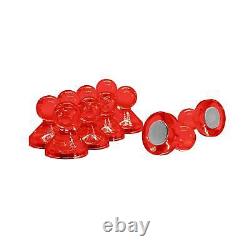 Large Acrylic Push Pin Magnet, 21mm dia x 26mm Red (20 Packs of 10)